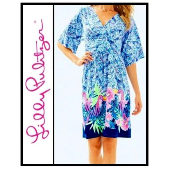 Lilly Pulitzer XL PARIGI Swing Dress BENNET BLUE - Picture 1 of 12
